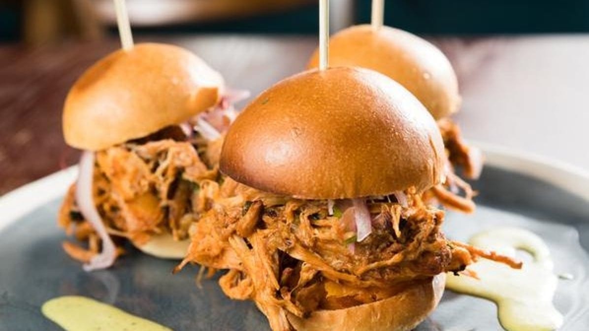 Chicharron Sliders.