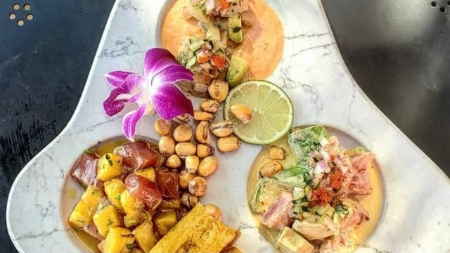 Ostras Ceviche.