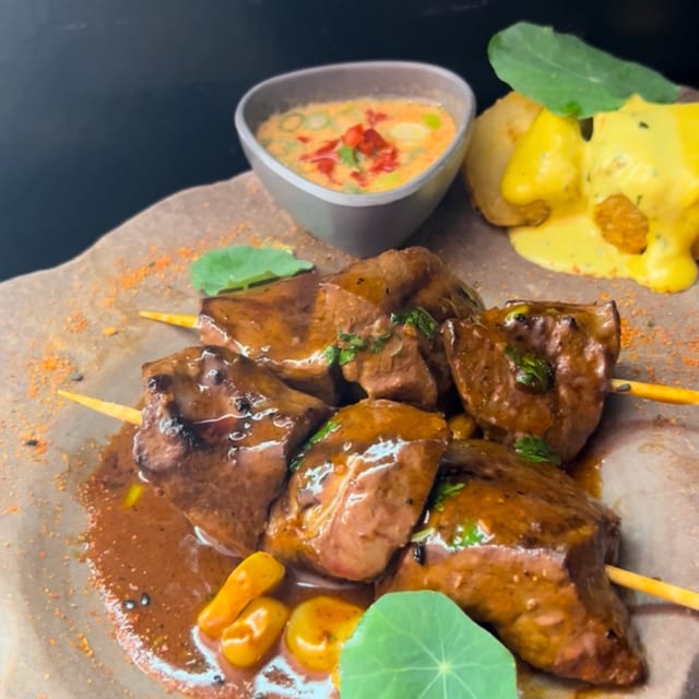 Anticuchos.